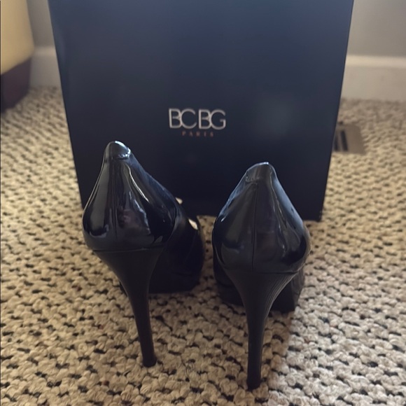 BCBG Black Patent Leather Heels - Picture 3 of 4